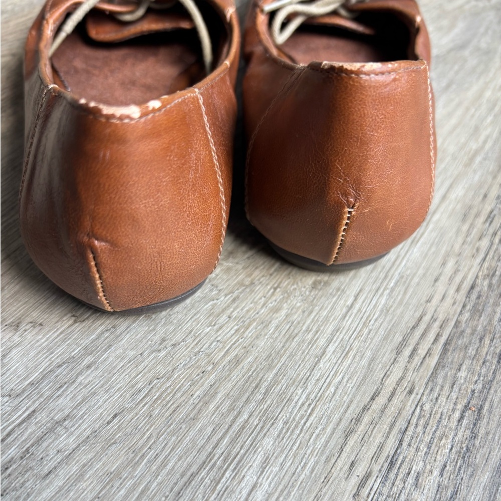 Steve Madden Tan Leather Ballet Flats - Picture 3 of 4